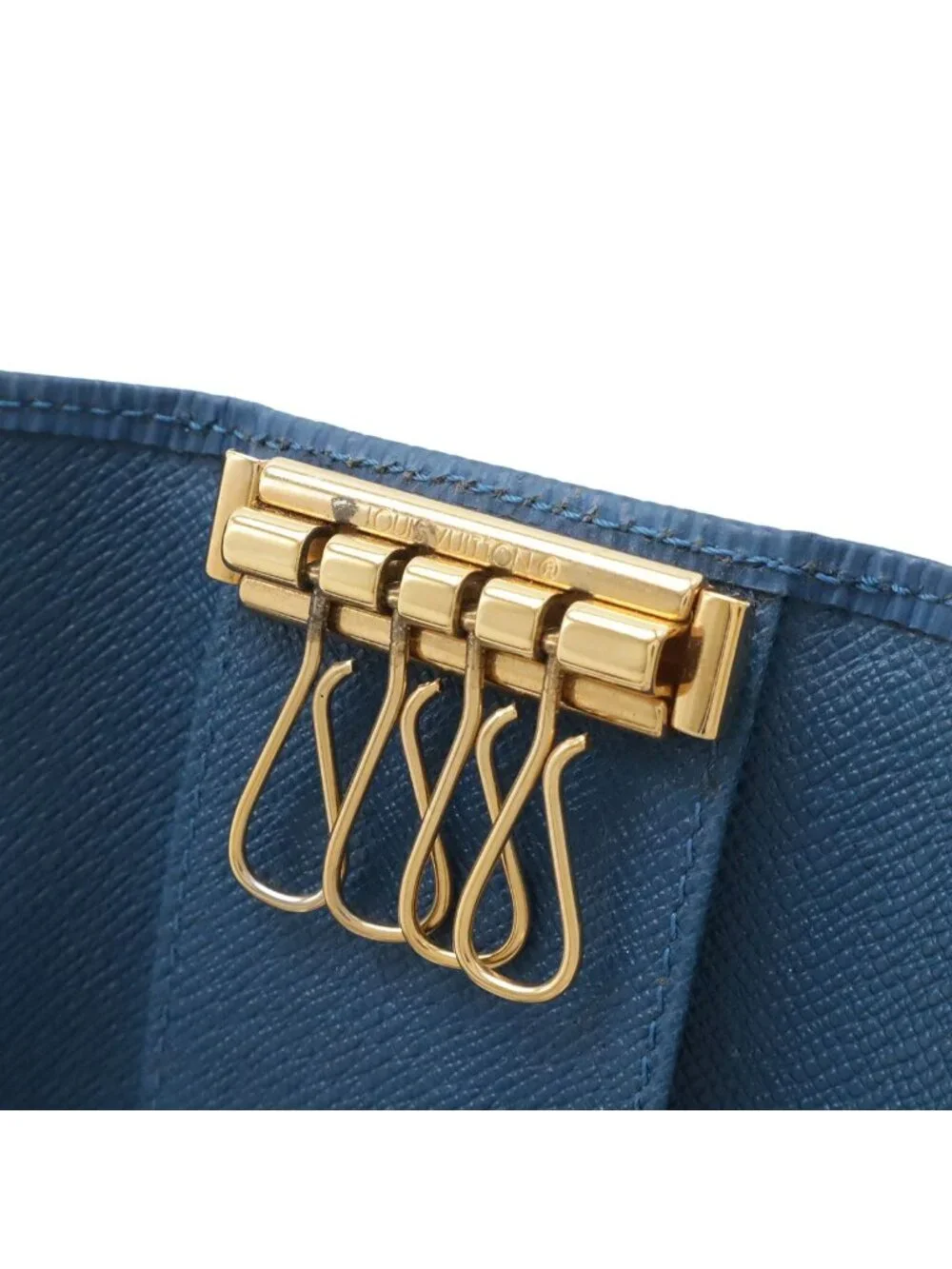 Louis Vuitton Epi Multicles 4 Quadruple Strand Key Case Leather Toledo Blue
